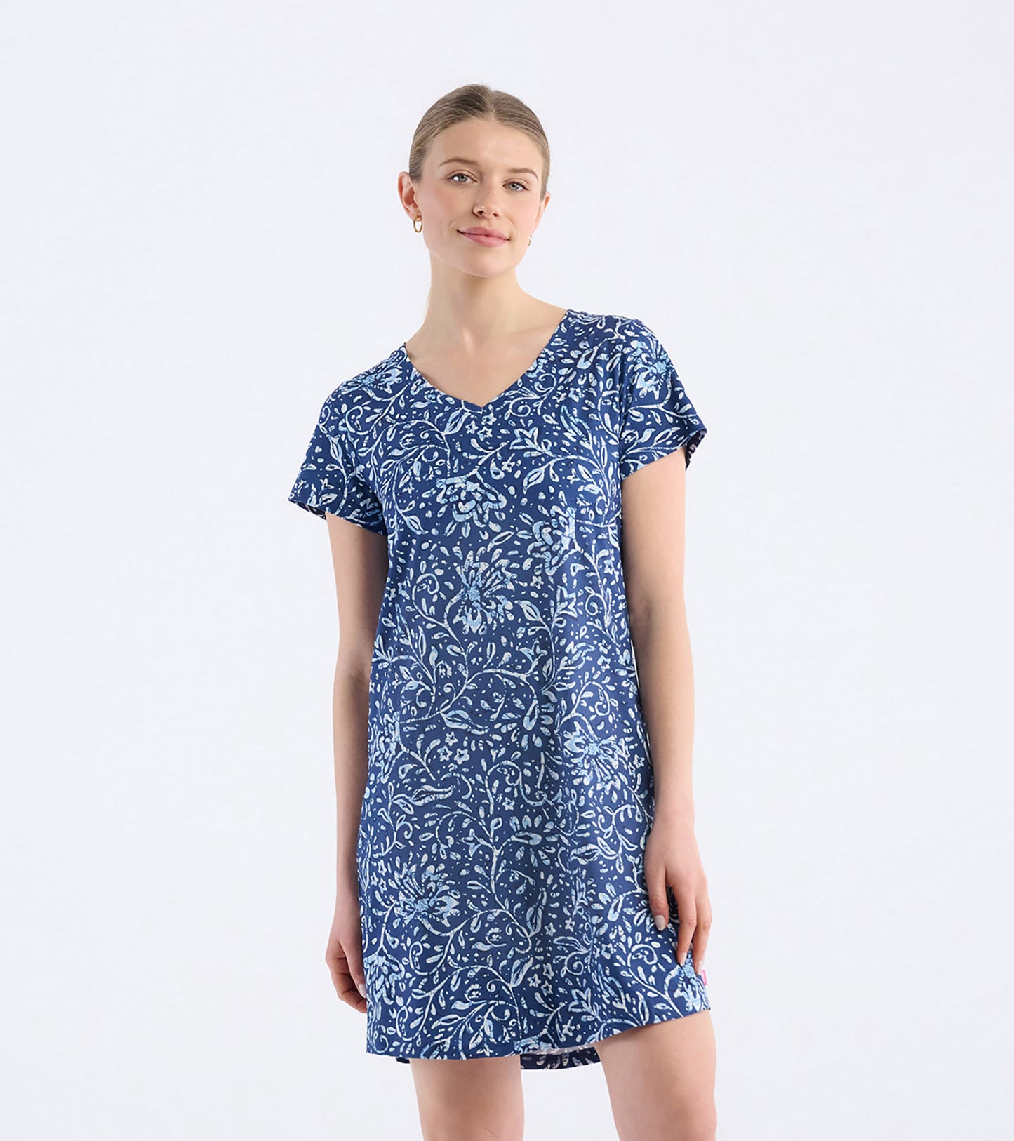 Women's Batik Flowers Nightdress