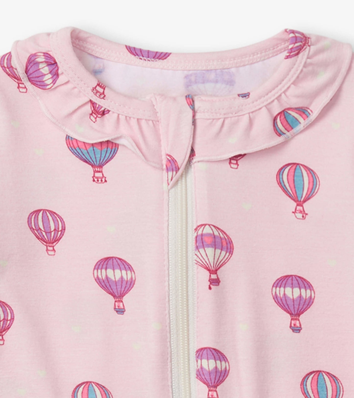 Hot Air Balloons Newborn Ruffle Footed Sleeper