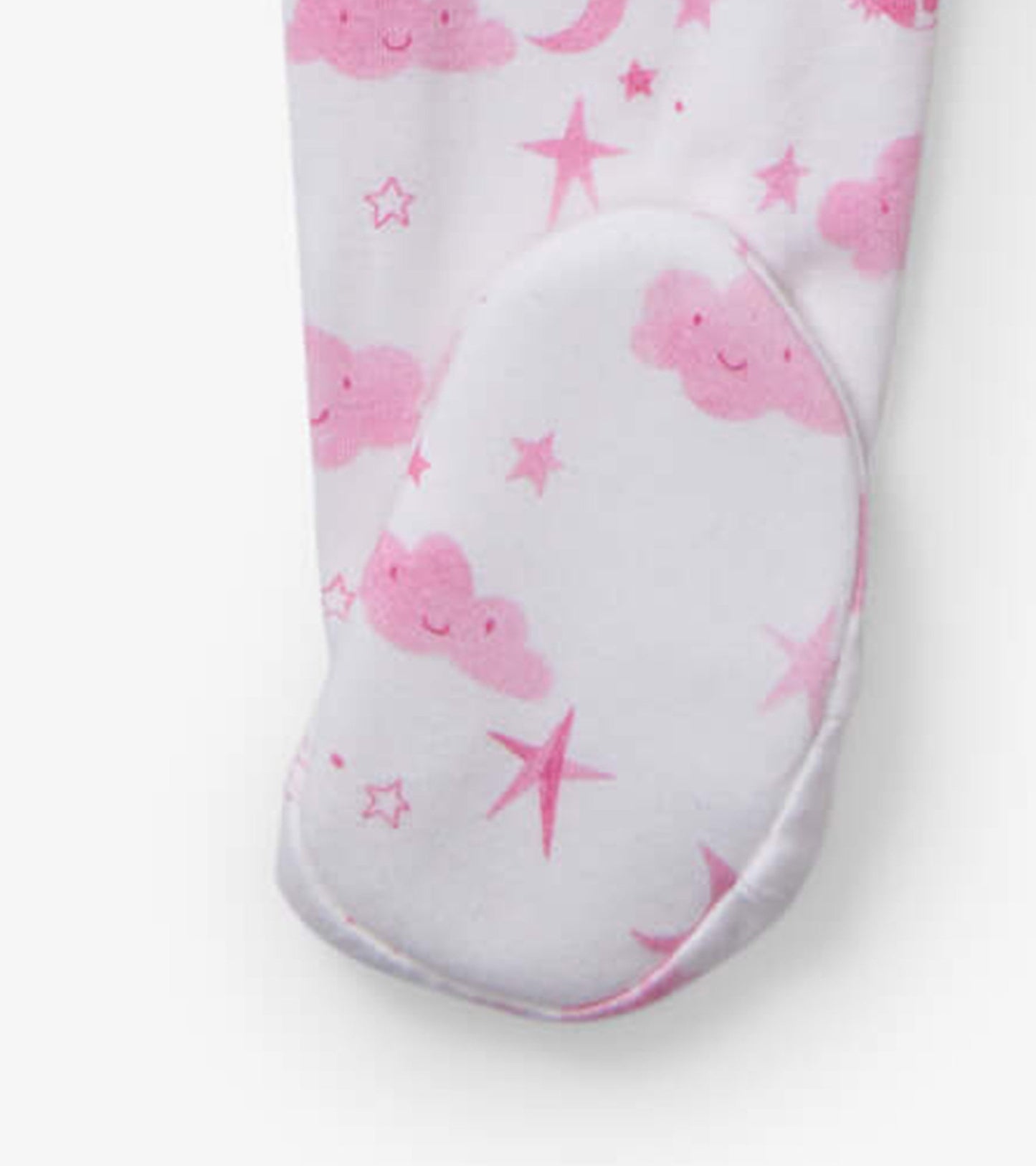 Baby Girls Pink Starry Night Footed Sleeper