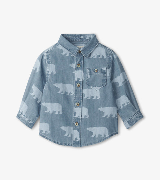 Winter Cubs Baby Button Down Shirt