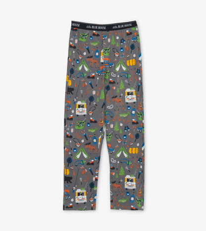 Retro Camping Men's Jersey Pajama Pants