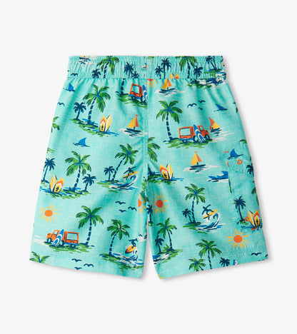 Boys Vintage Holiday Board Shorts