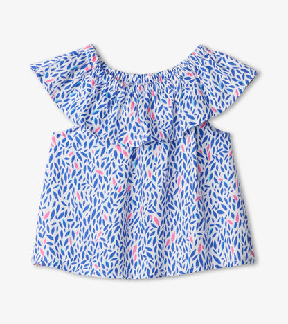 Beachy Dots Baby Flounce Top