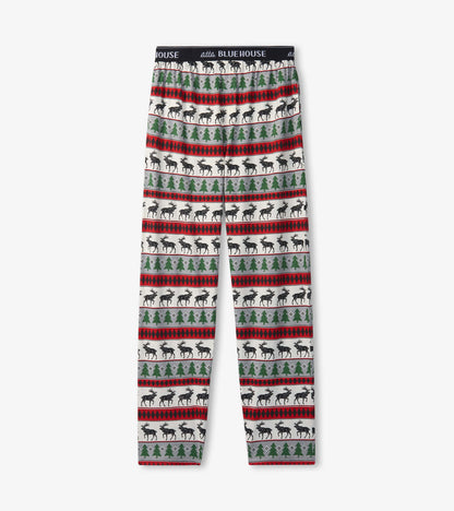 Men's Elk Fair Isle Jersey Pajama Pants