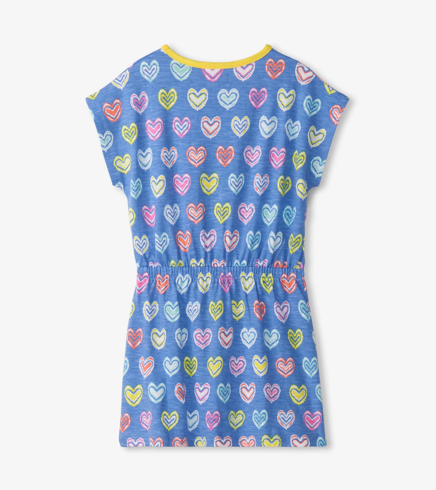 Girls Shibori Hearts Relaxed Dress