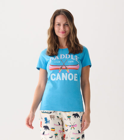 Paddle Your Own Canoe Women's Pajama T-Shirt