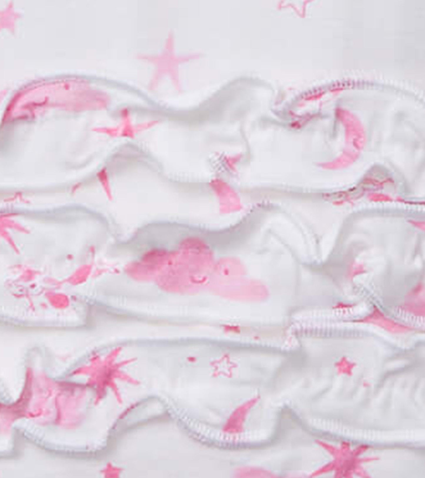 Baby Girls Pink Starry Night Footed Sleeper