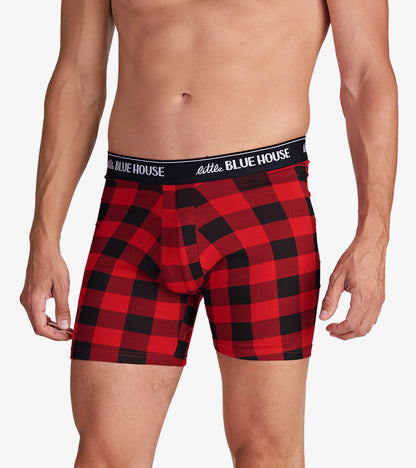 Buffalo Plaid Men's Boxer Briefs