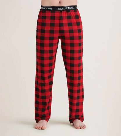 Buffalo Plaid Men's Jersey Pajama Pants