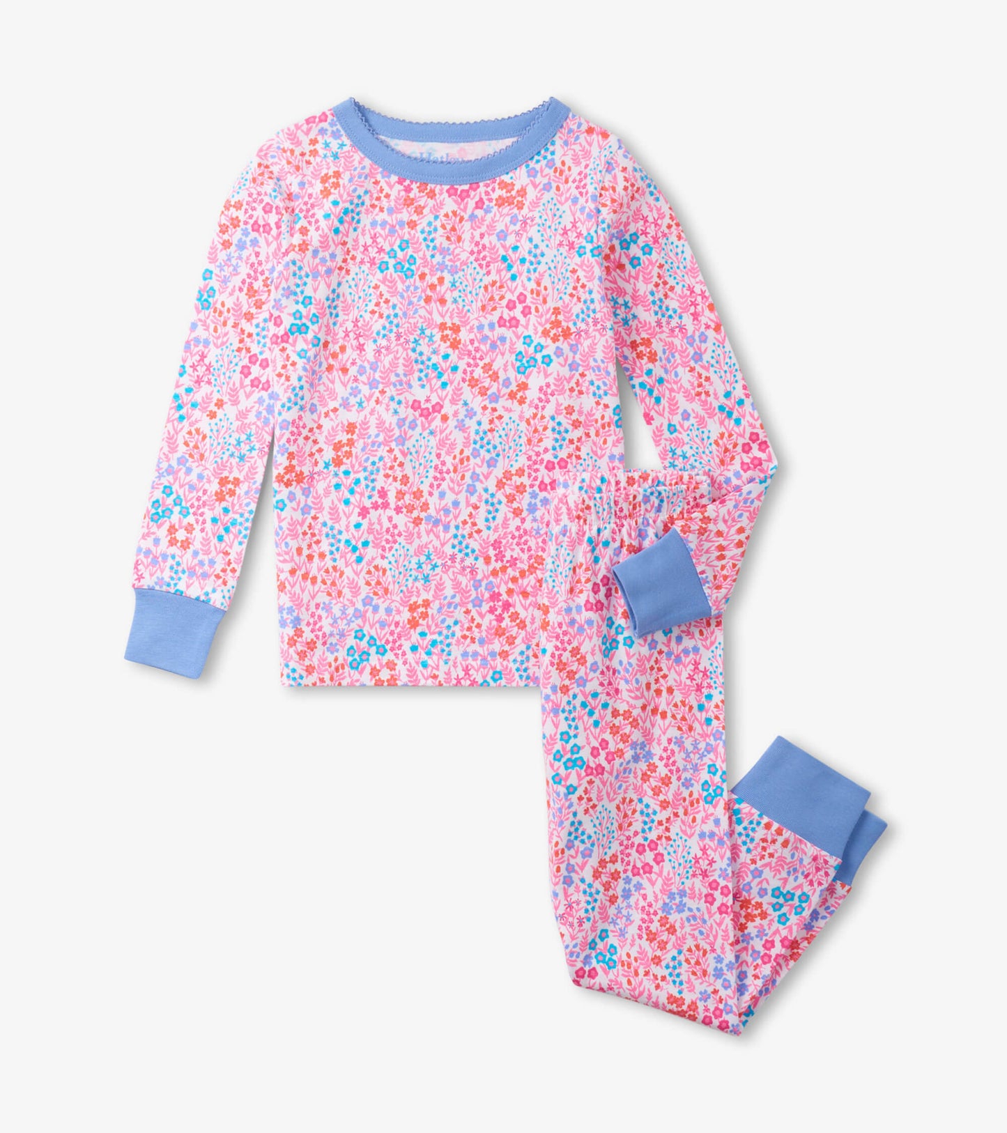 Girls Ditsy Floral Pajama Set