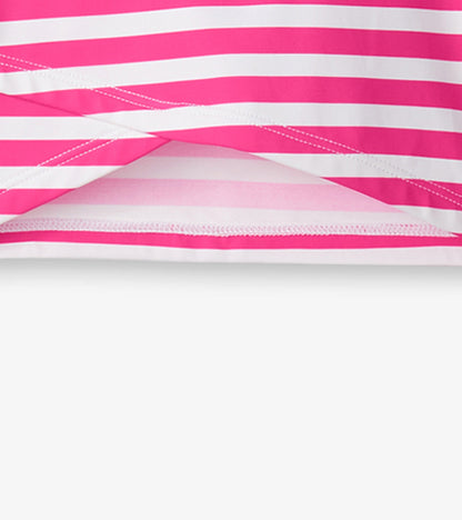 Girls Candy Stripes Cross Over Cover-Up