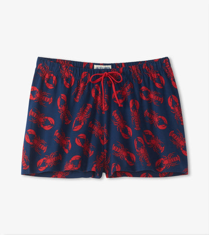 Navy Lobster Women's Sleep Shorts