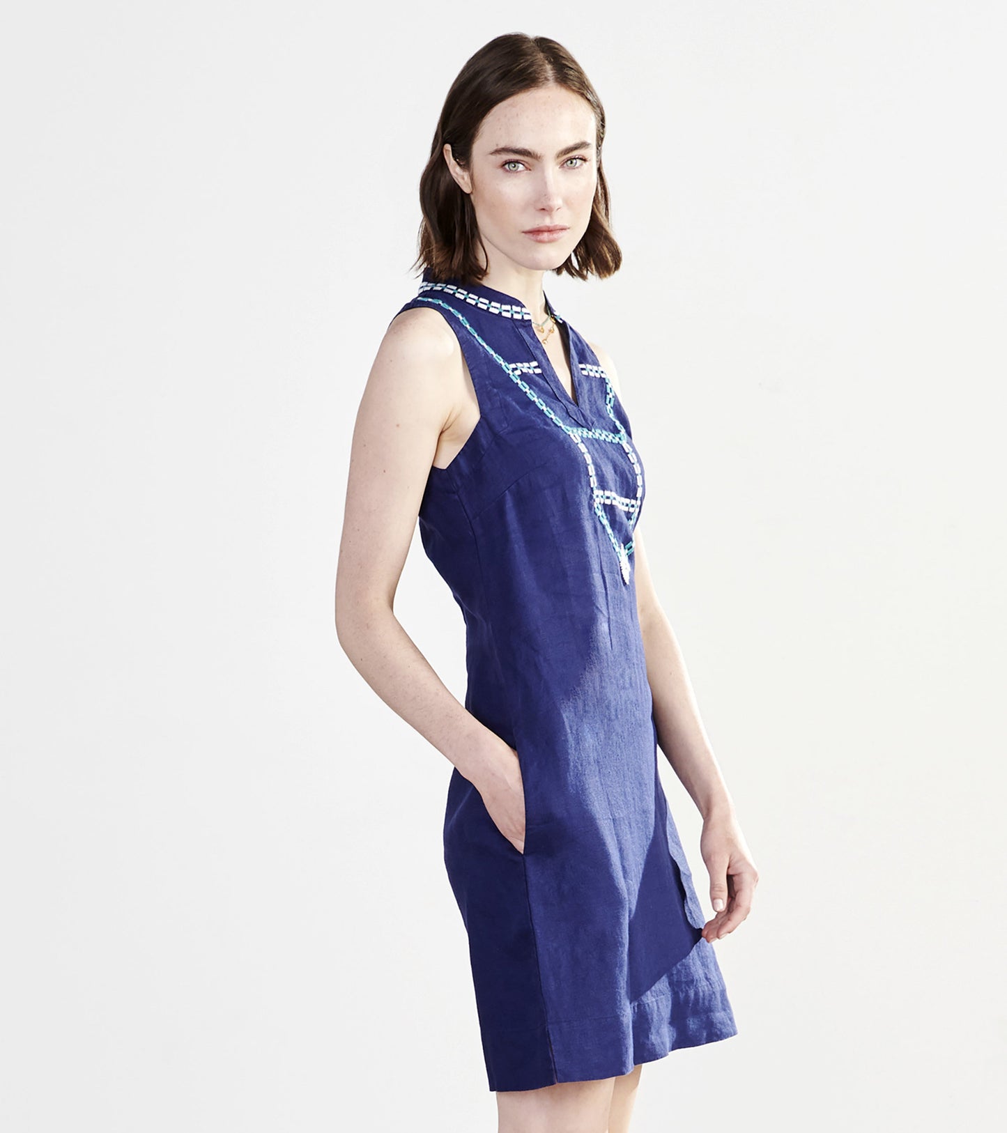 Marin Shift Dress - Patriot Blue