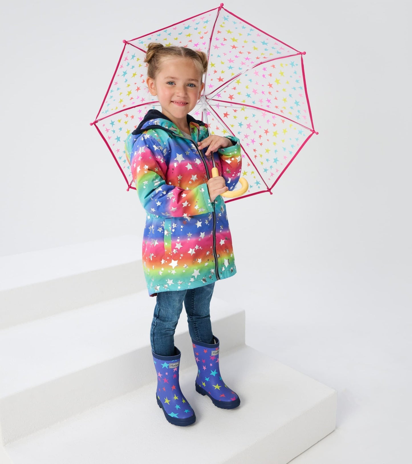 Scattered Stars Matte Rain Boots