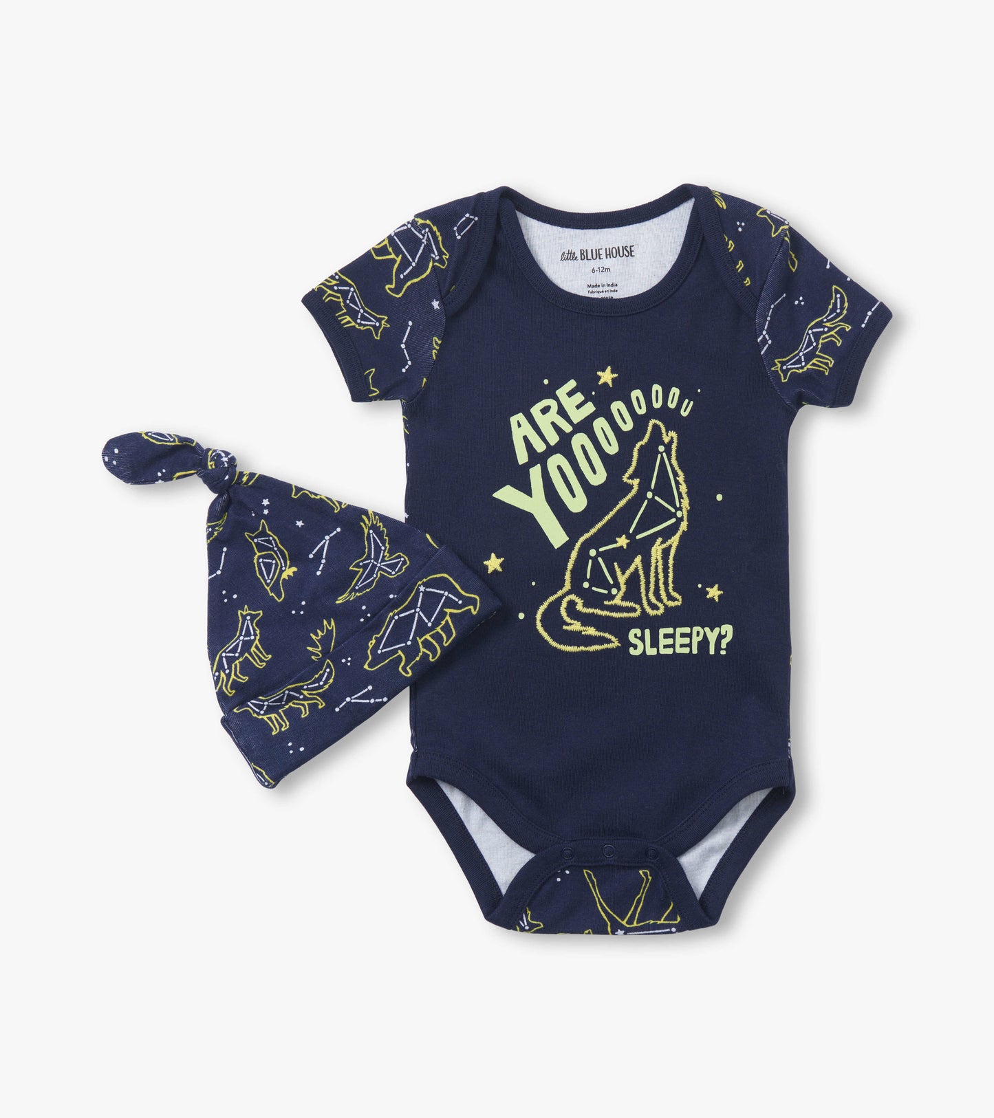 Are You Sleepy Baby Bodysuit & Hat