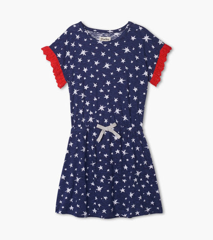 Twinkle Stars Cinched Waist Dress