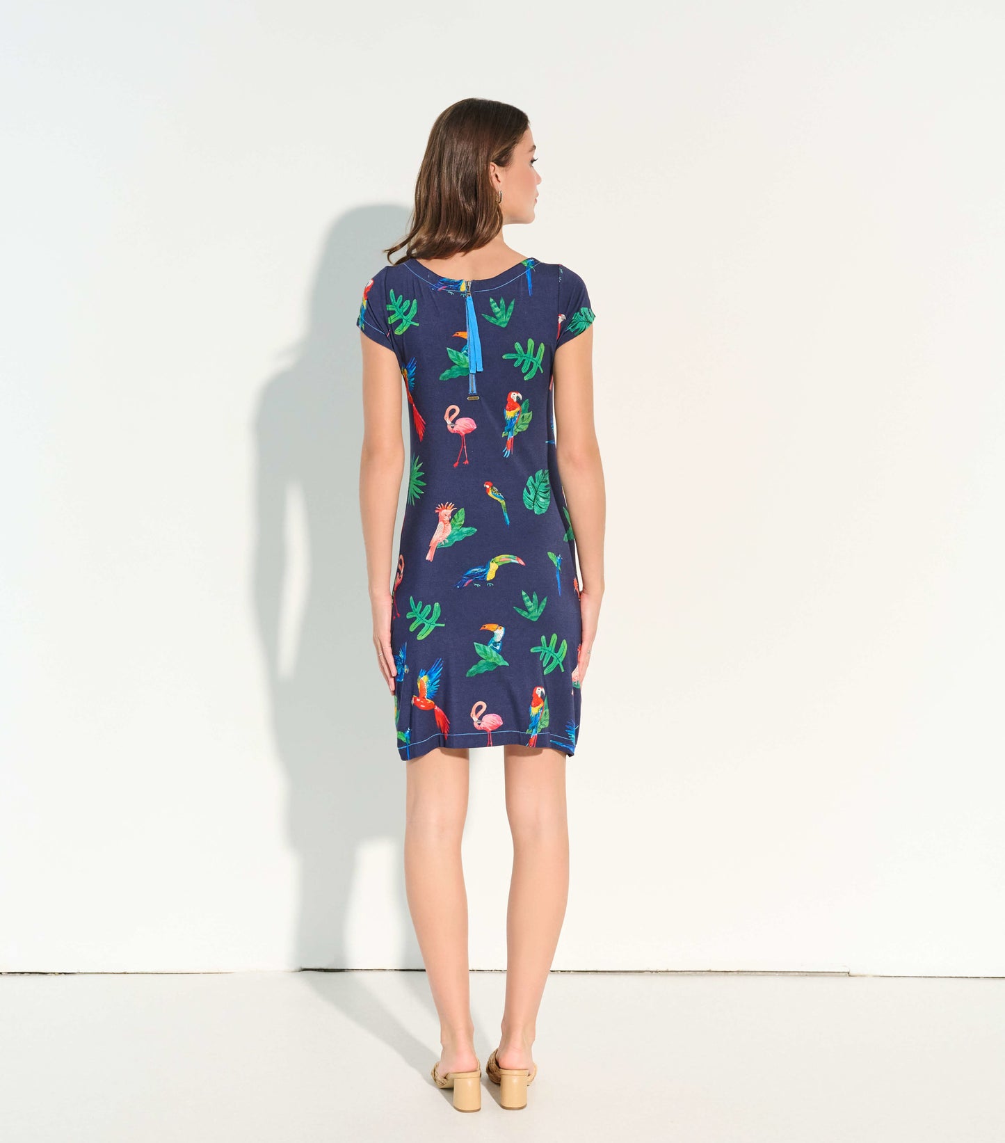 Nellie Dress - Tropical Birds