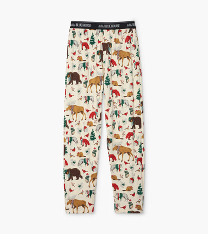 Woodland Winter Men's Jersey Pajama Pants