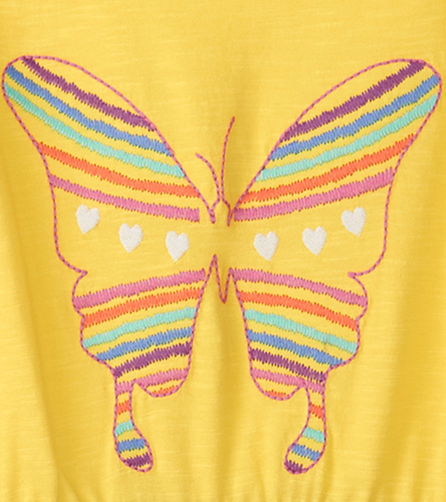 Girls Yellow Butterfly Fun Dress