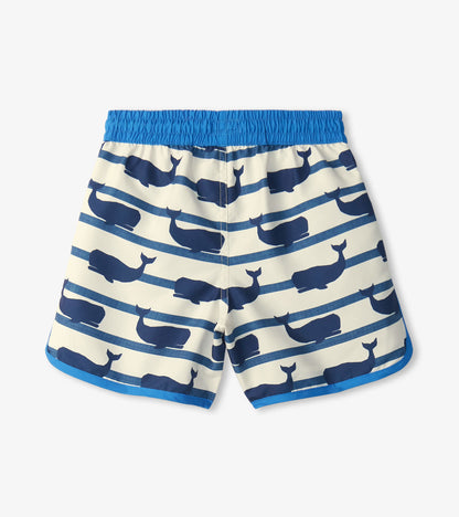 Boys Nautical Whale Swim Shorts