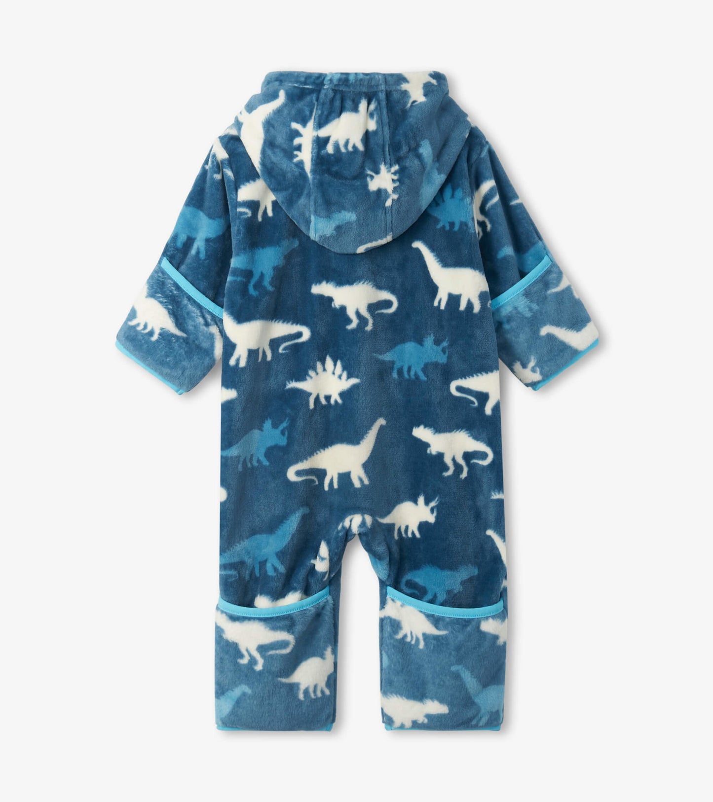 Dino Silhouettes Fuzzy Fleece Baby Bundler