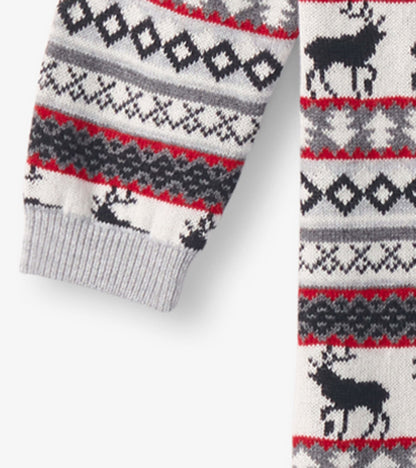 Baby Stag Fairisle Sweater Onesie