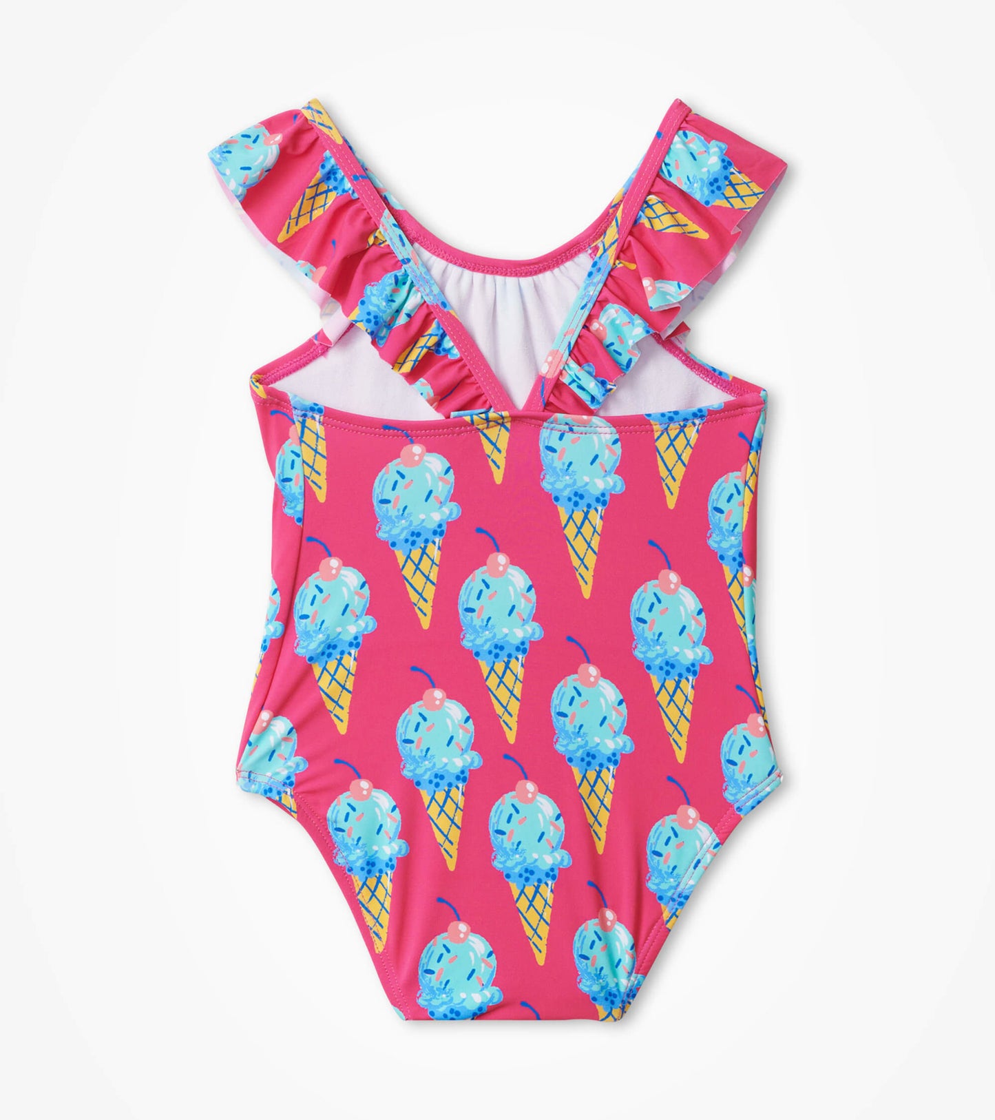 Ice Cream Cones Baby Ruffle Swimsuit