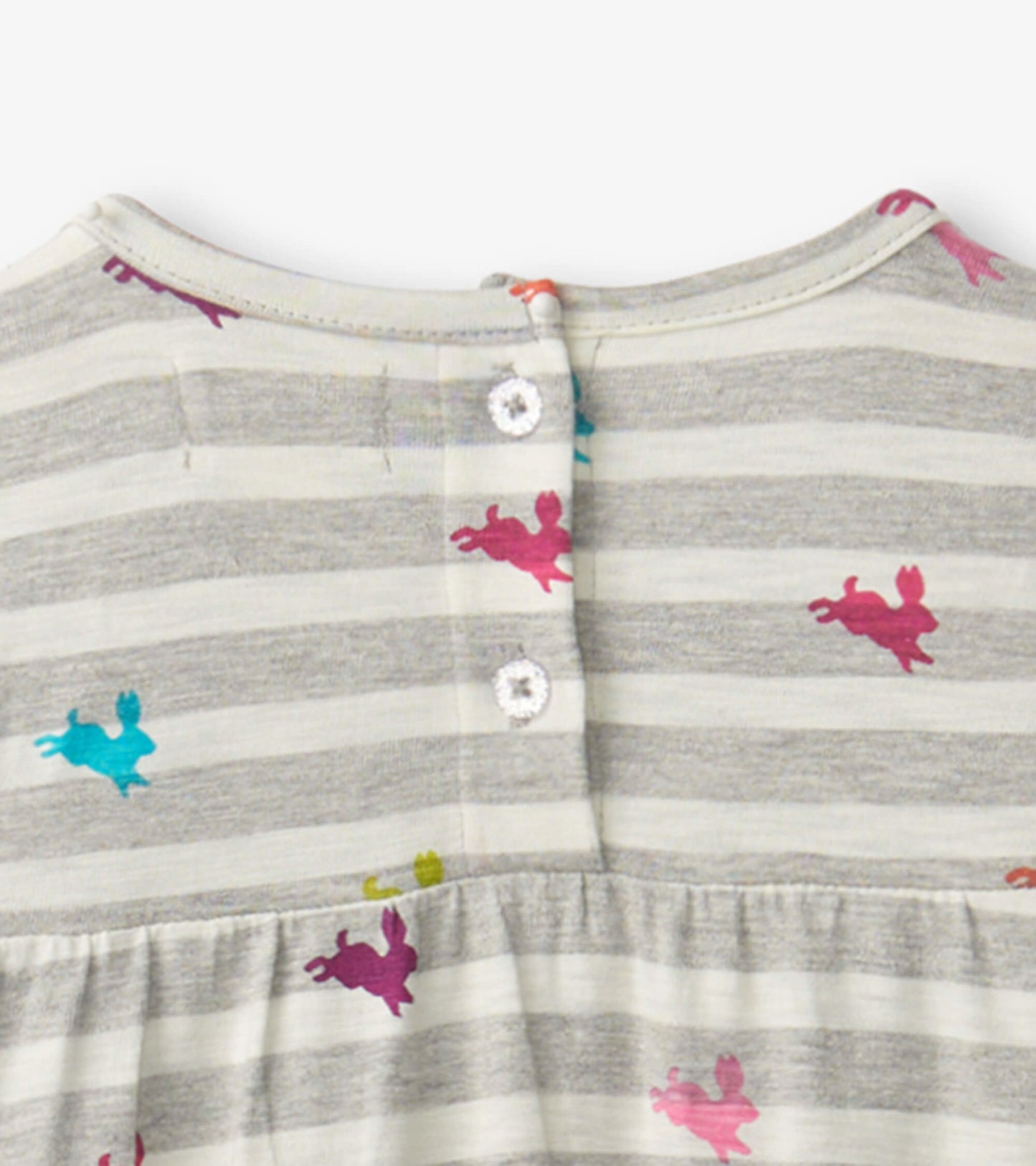 Rainbow Bunnies Tiered Dress