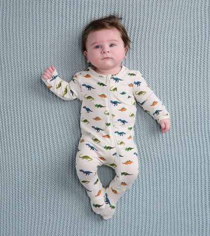 Painted Dinos Baby Footed Sleeper