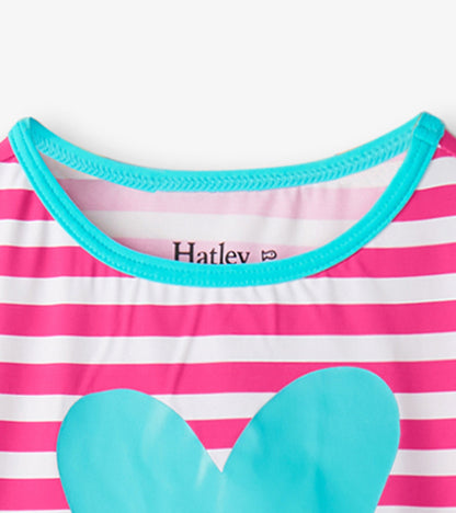 Girls Candy Stripes Cross Over Cover-Up