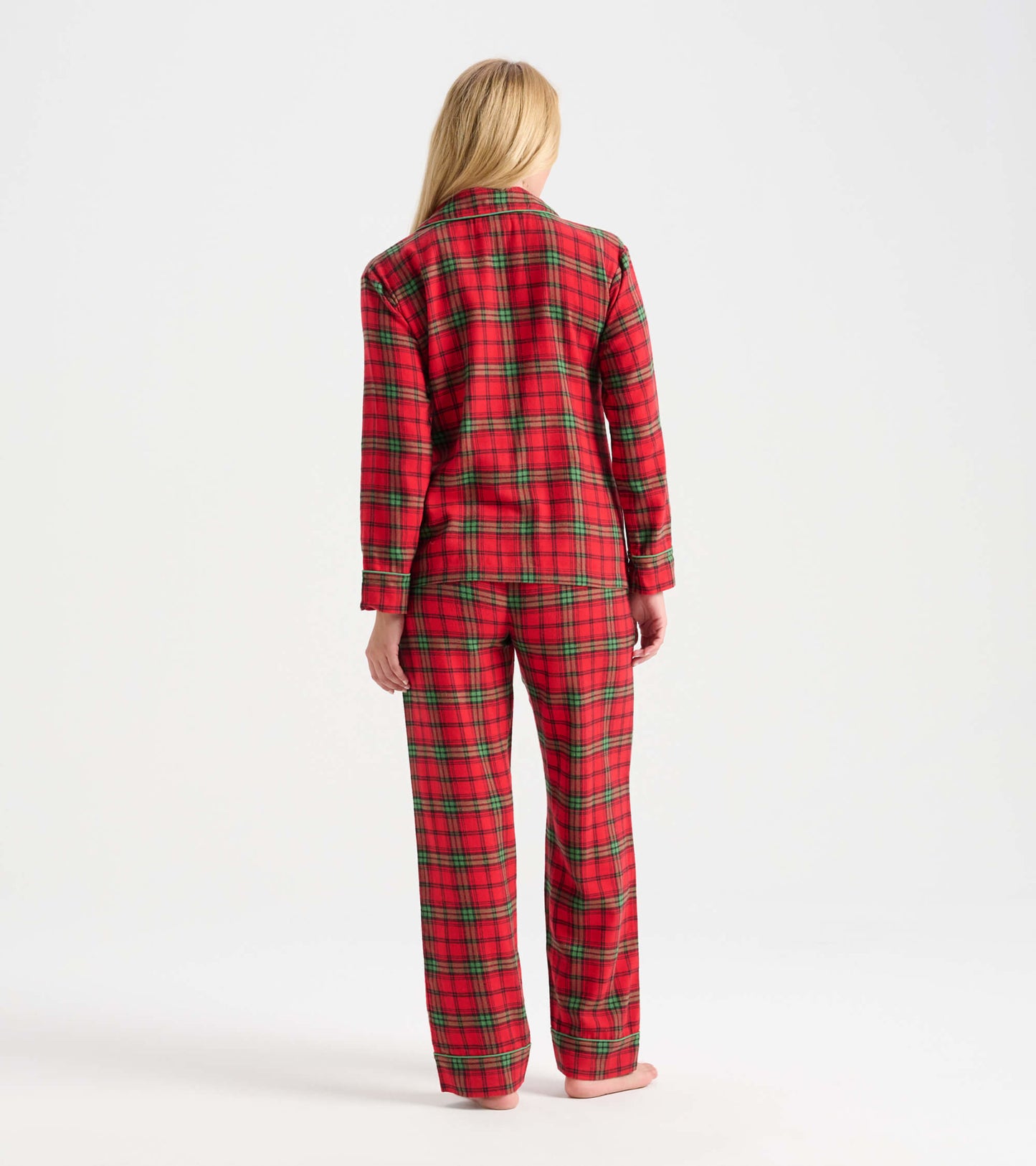 Women's Classic Holiday Plaid Flannel Pajama Set