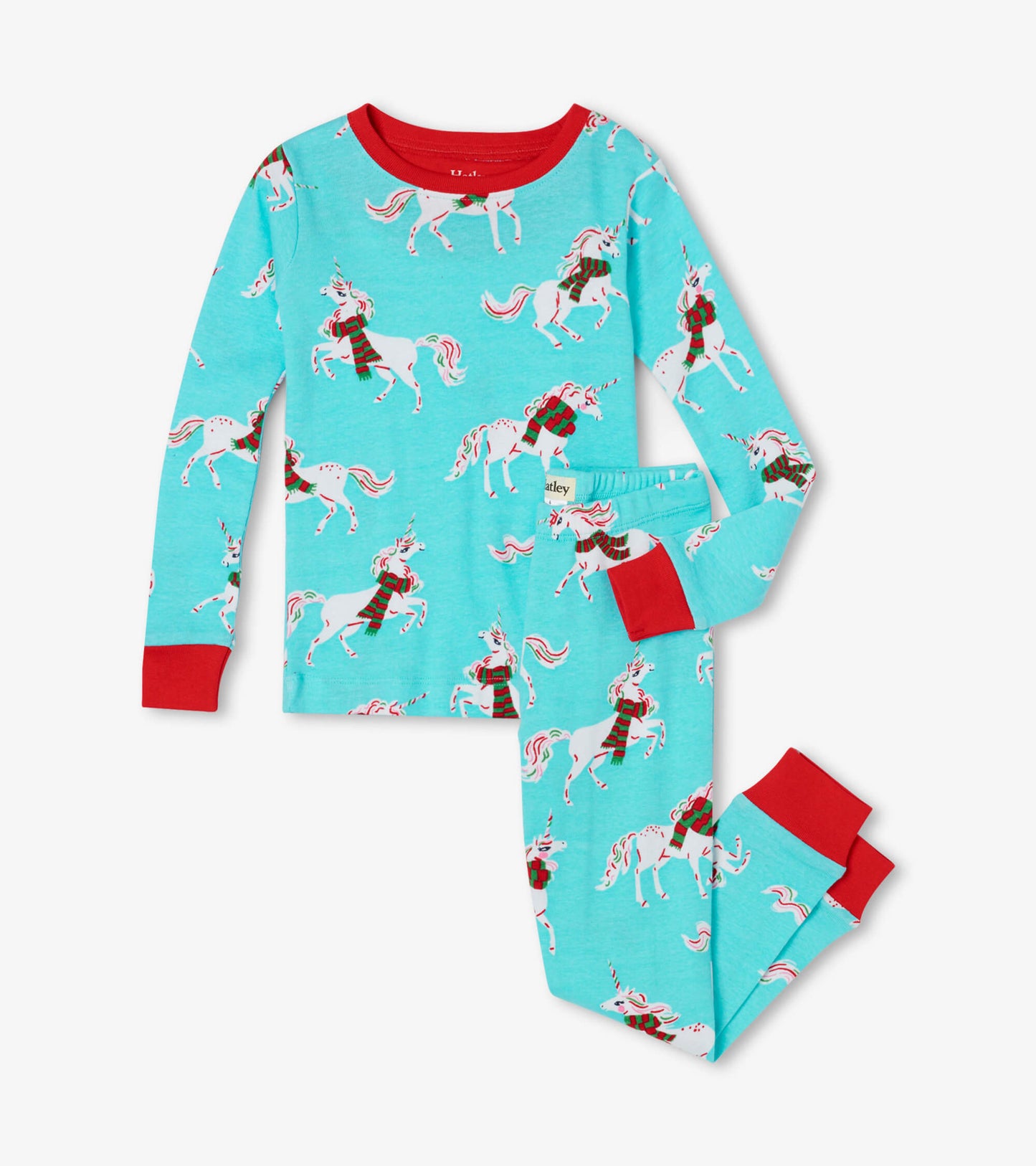 Christmas Unicorns Organic Cotton Pajama Set