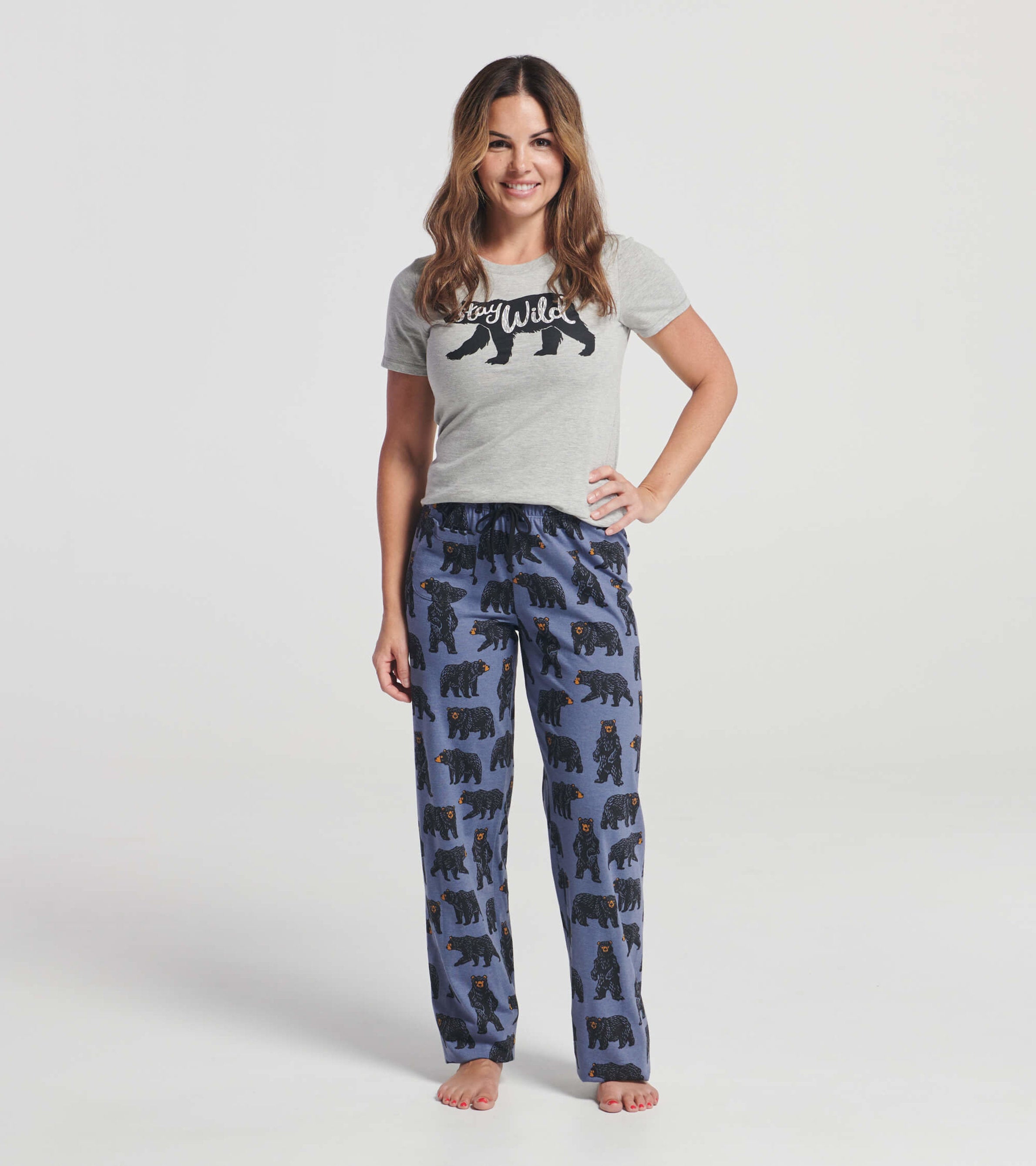 Wild Bears Women's Jersey Pajama Pants