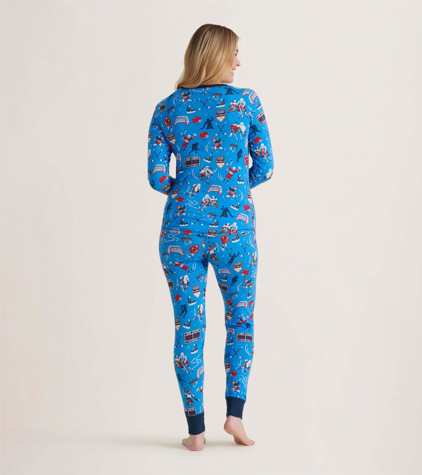 Women's Hockey Champs Jersey Pajama Set