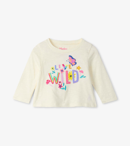 Live Wild Long Sleeve Baby Tee