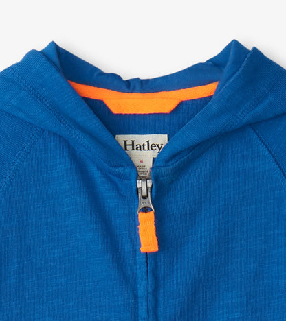 Boys Deep Blue Sky Zip-Up Hoodie