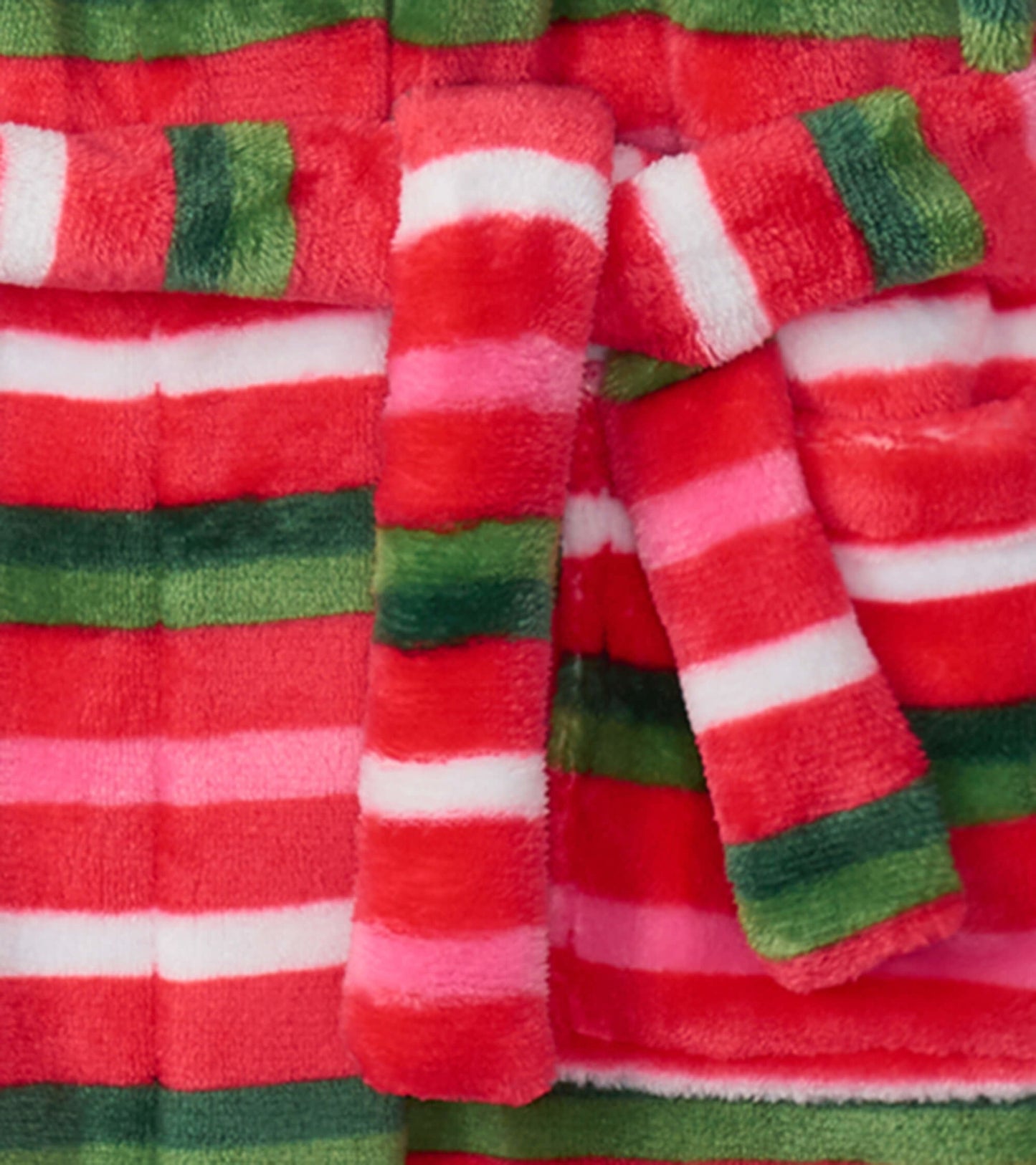 Candy Cane Stripes Kids Fleece Robe