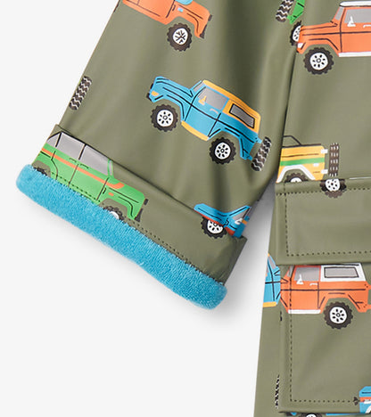 Baby & Toddler Boys Off-Roading Button-Up Rain Jacket