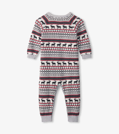 Baby Stag Fairisle Sweater Onesie