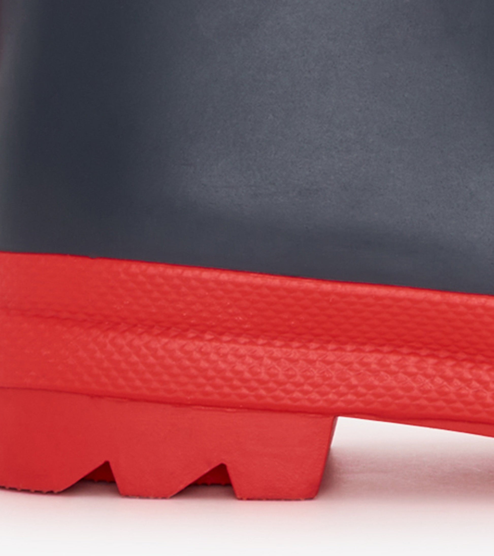 Kids Navy Red Matte Rain Boots - Main Image