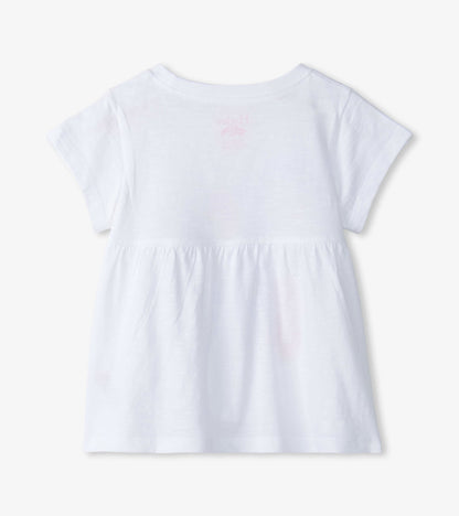 Baby & Toddler Girls Free Spirit White Graphic Tee