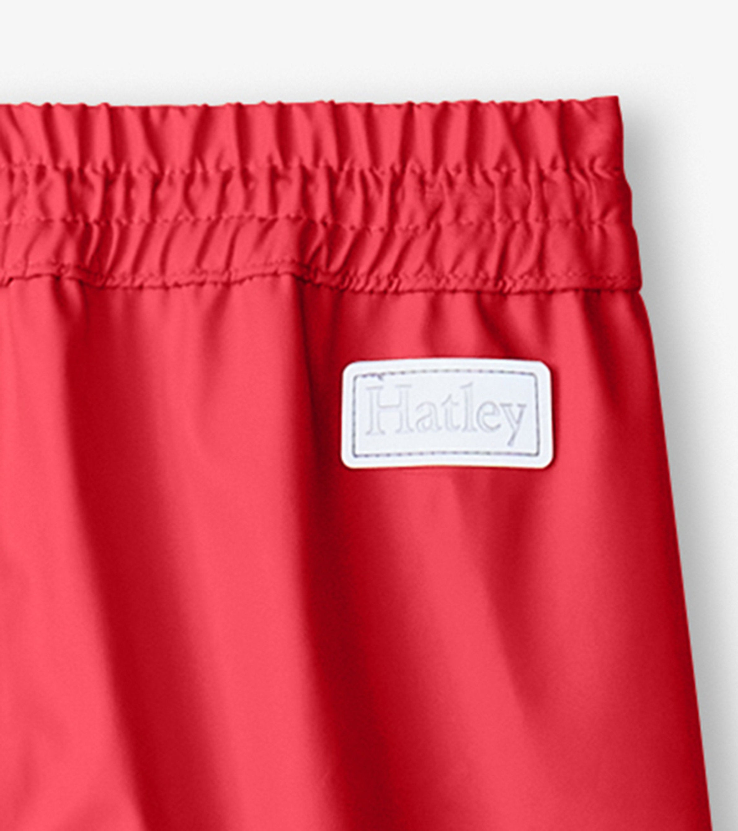 Red Kids Rain Pants