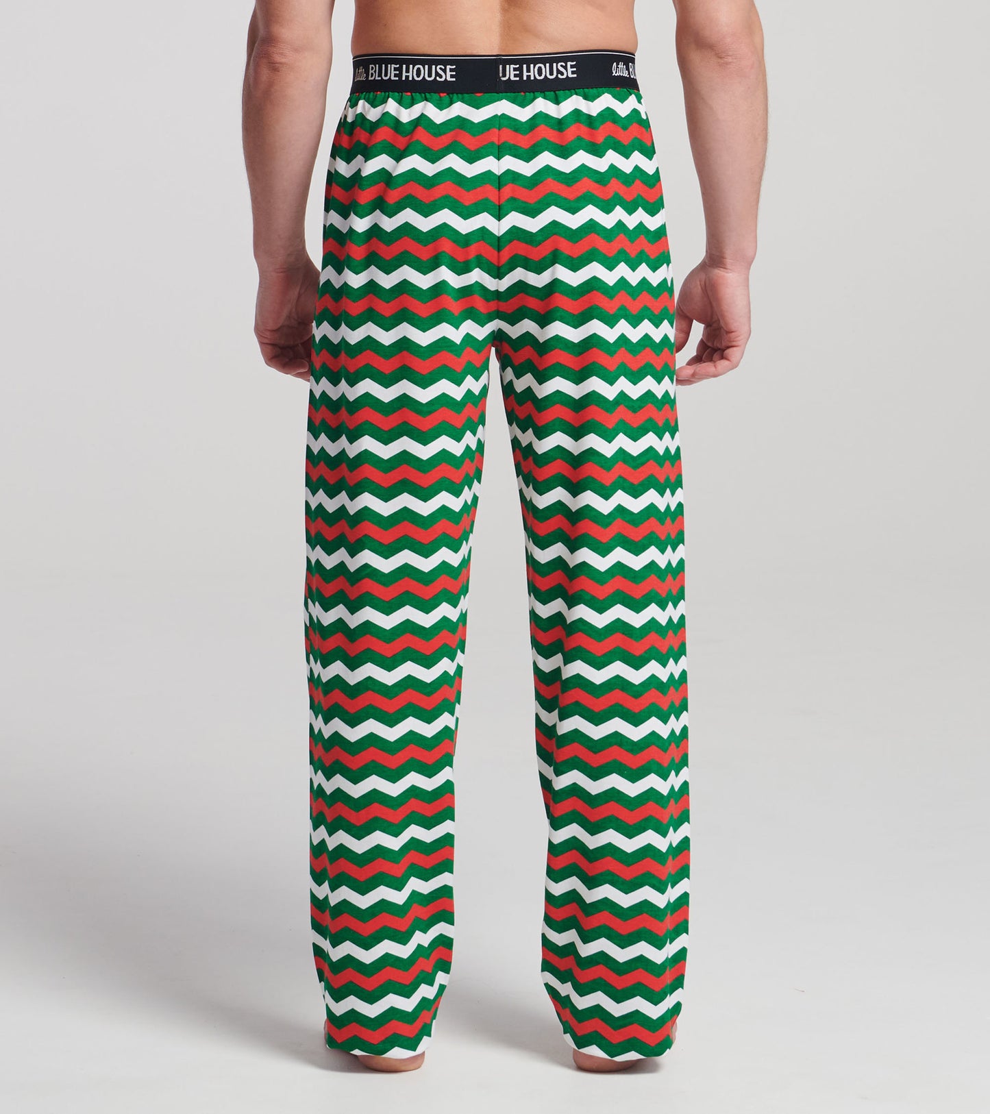 Men's Christmas Zig-Zag Jersey Pajama Pants