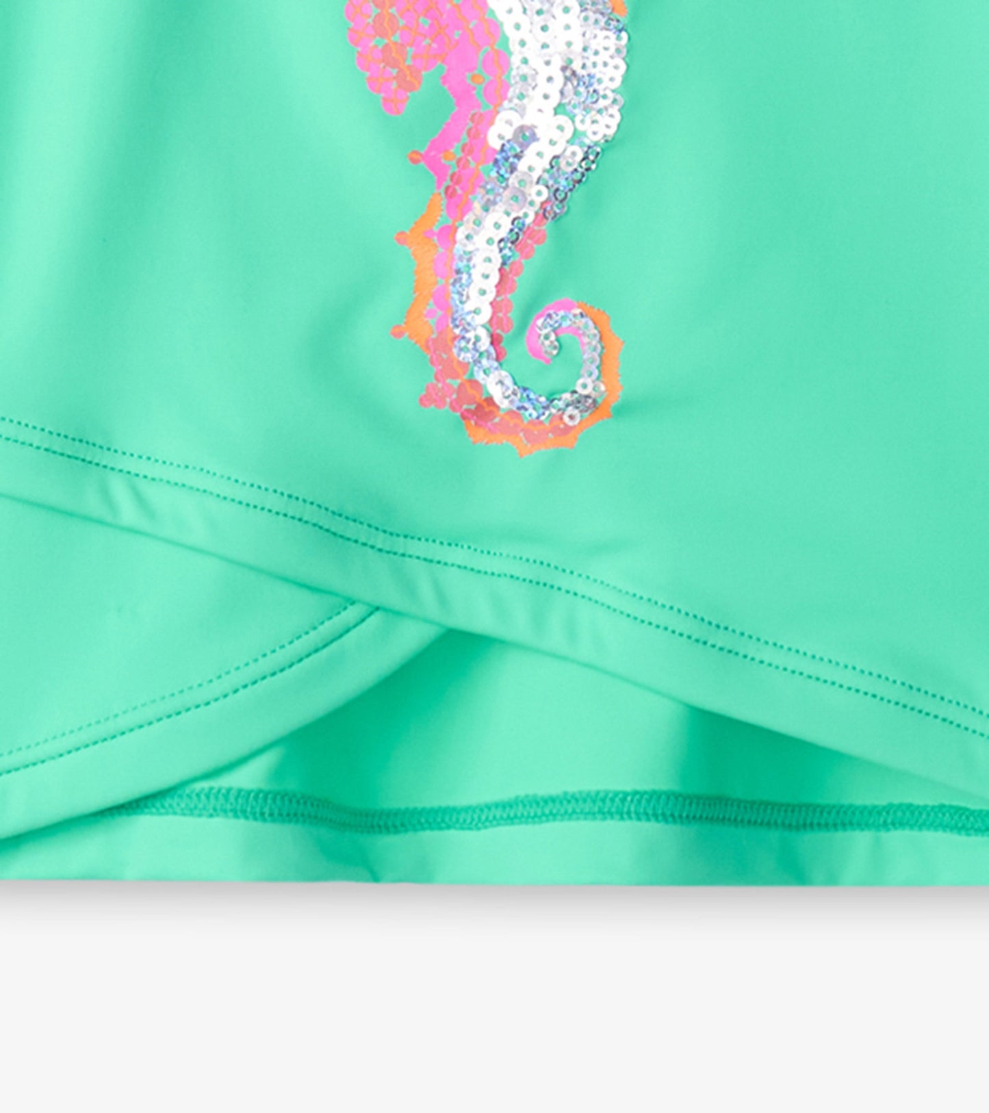 Girls Painted Sea Horse Cross Over Cover-Up