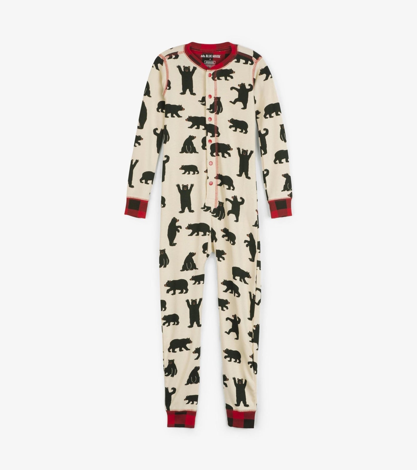 Black Bear Kids Union Suit