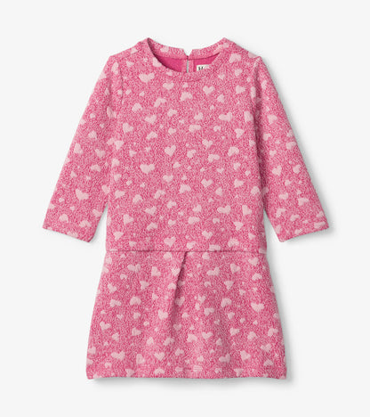 Girls Scattered Hearts Shift Dress