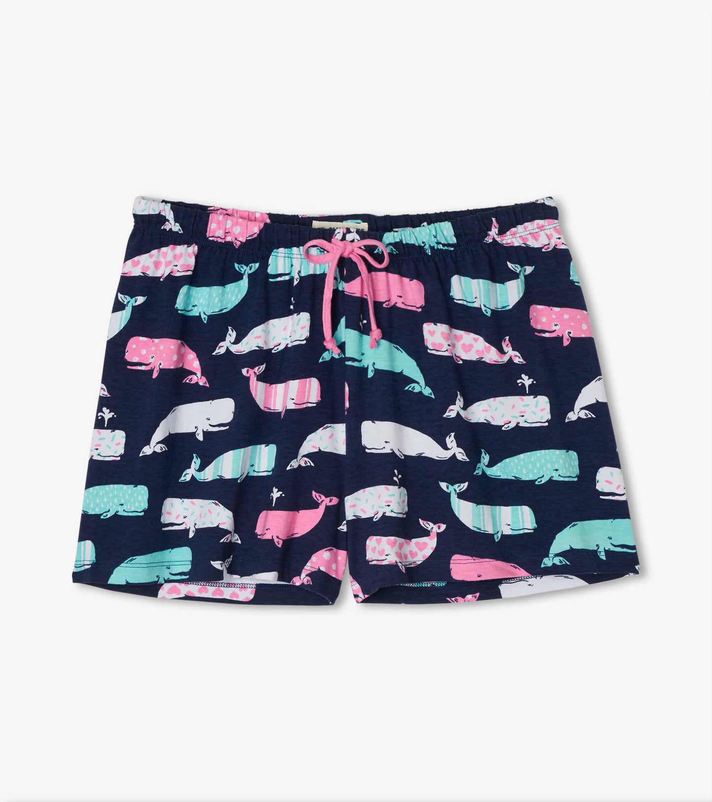 Nautical Whales Women's Sleep Shorts