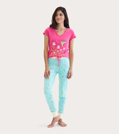 Hummingbirds Women's Sleep Leggings