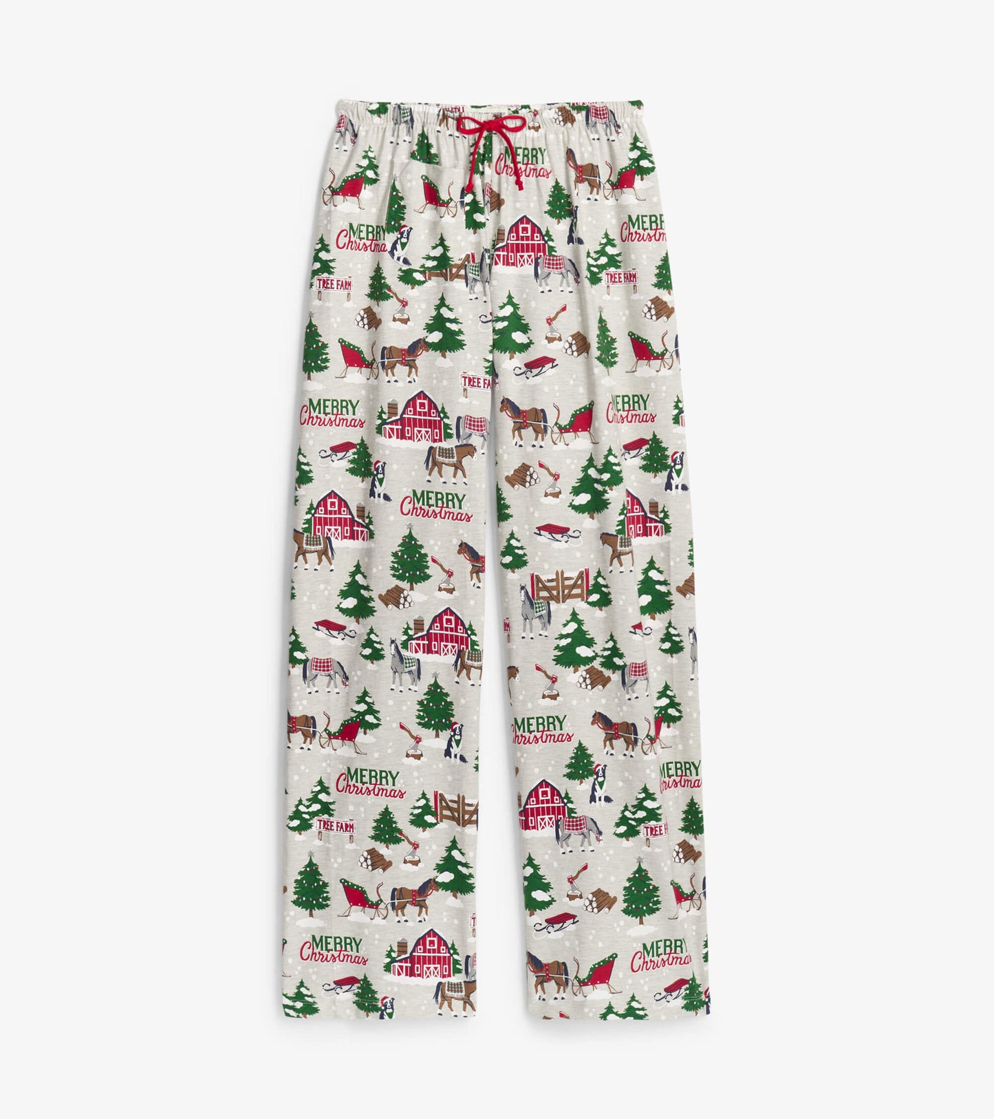 Women's Country Christmas Jersey Pajama Pants