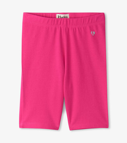 Girls Fuschia Bike Shorts